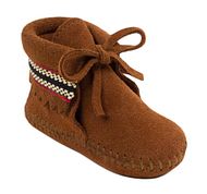 Braid Bootie suede brown