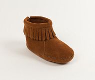 Black Flap Bootie suede brown