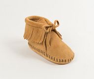 Fringe Bootie suede tan