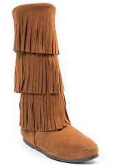 3-Layer Fringe Boot brown