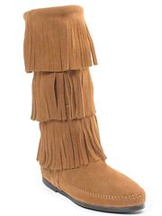 3-Layer Fringe Boot taupe
