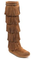 5-Layer Fringe Boot dusty brown