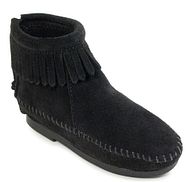 Children Back Zip Boott suede black